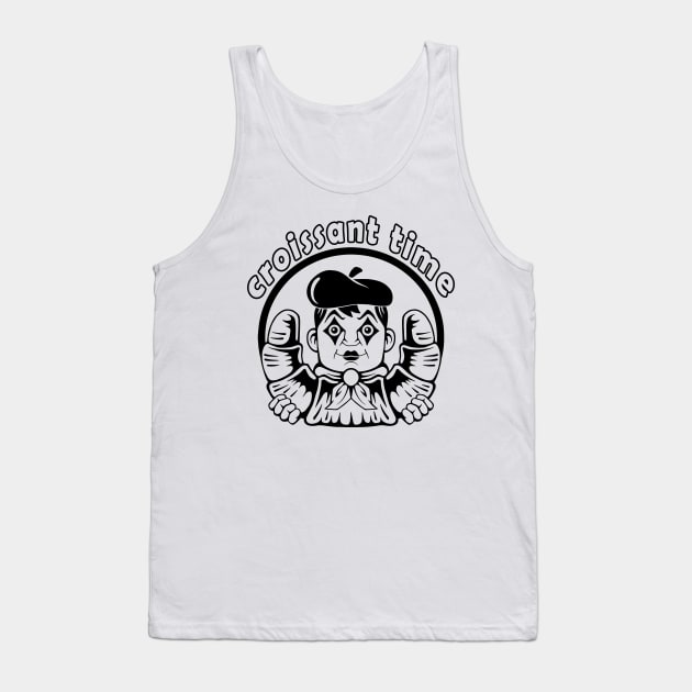 mime with croissant Tank Top by YMFargon